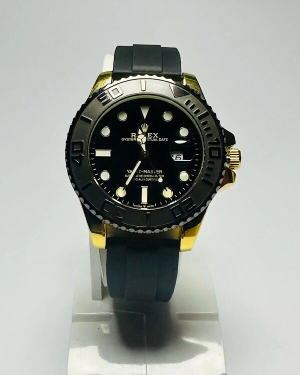 Yacht Master Strap Watch (Golden)